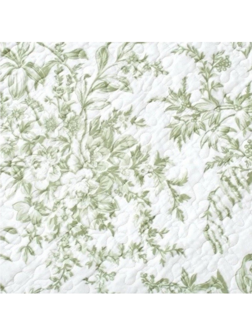 Laura Ashley ~ FULL/QUEEN Bedford Quilt Set ~ Green ~ Reversible All-Season - Picture 3 of 7